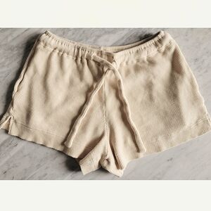 The Lullaby Club Waffle Shorts Cream XS